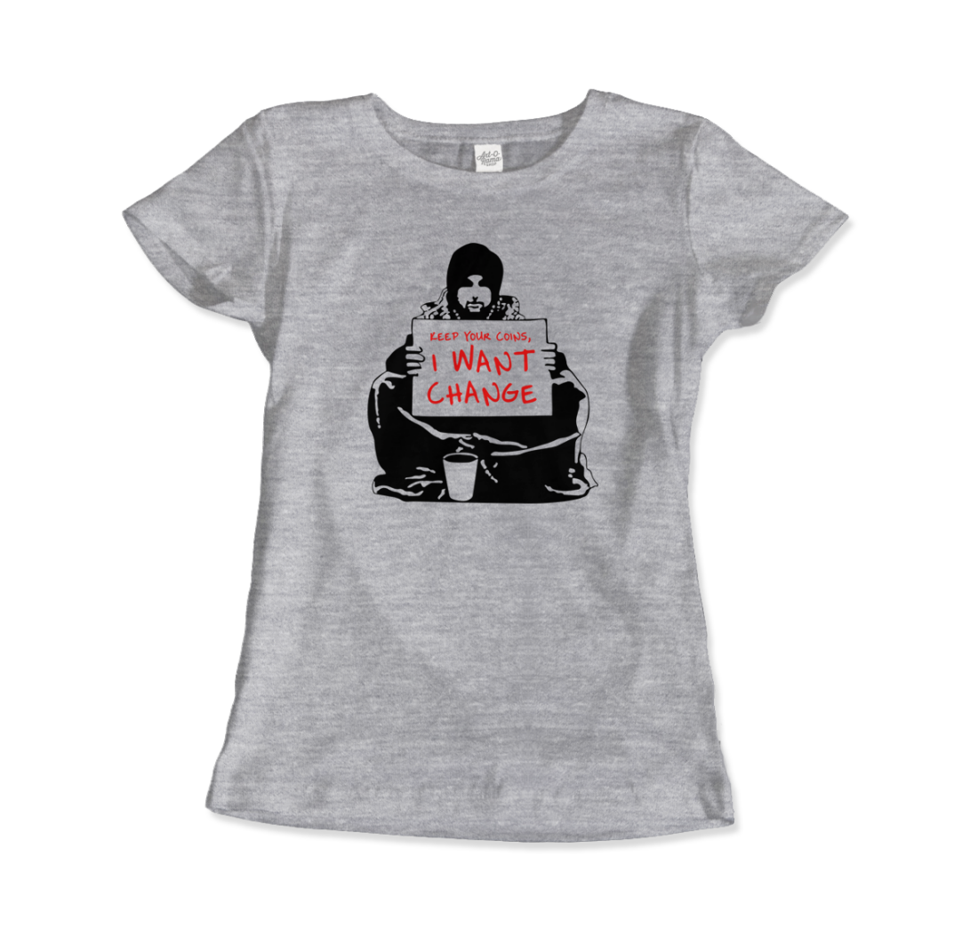 Banksy - I Want Change Artwork T-Shirt