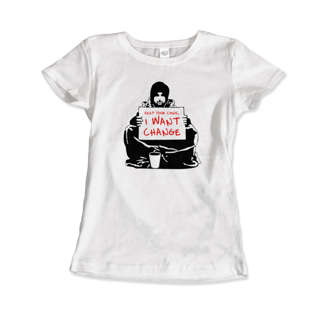 Banksy - I Want Change Artwork T-Shirt